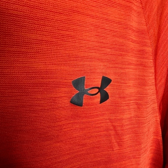 D19.19 Under Armour Men's UA Velocity Short Sleeve Orange M - Picture 5 of 6